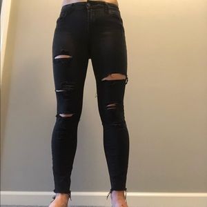 Old Navy Rockstar jeans Distressed black